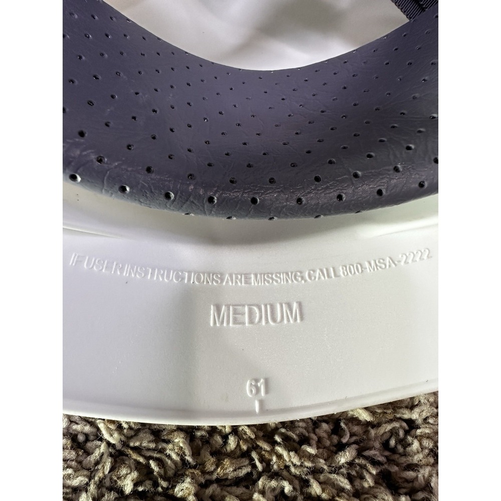 MSA White Protective Hard Hat Helmet Medium Type 1 Class E Construction Mining - Picture 6 of 7